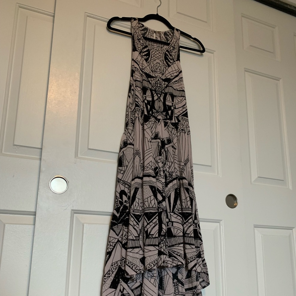 Free People Racerback Highlow Printed Dress
